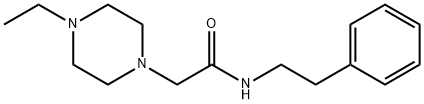 2-(4-ethylpiperazin-1-yl)-N-(2-phenylethyl)acetamide Struktur