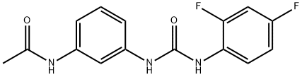 N-[3-[(2,4-difluorophenyl)carbamoylamino]phenyl]acetamide Struktur