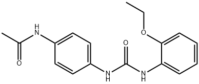 N-[4-[(2-ethoxyphenyl)carbamoylamino]phenyl]acetamide Struktur