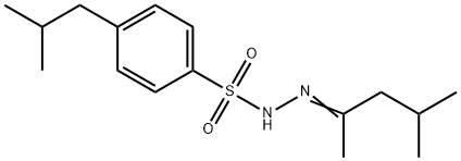 N-[(Z)-4-methylpentan-2-ylideneamino]-4-(2-methylpropyl)benzenesulfonamide Struktur