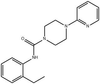 N-(2-ethylphenyl)-4-pyridin-2-ylpiperazine-1-carboxamide Struktur