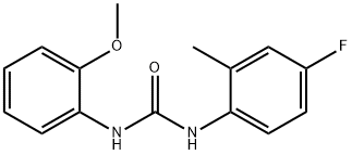 1-(4-fluoro-2-methylphenyl)-3-(2-methoxyphenyl)urea Struktur