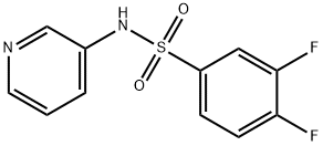 3,4-difluoro-N-pyridin-3-ylbenzenesulfonamide Struktur