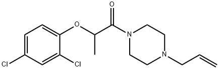 2-(2,4-dichlorophenoxy)-1-(4-prop-2-enylpiperazin-1-yl)propan-1-one Struktur