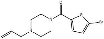 (5-bromothiophen-2-yl)-(4-prop-2-enylpiperazin-1-yl)methanone Struktur