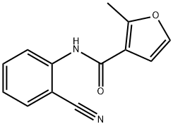 N-(2-cyanophenyl)-2-methylfuran-3-carboxamide Struktur