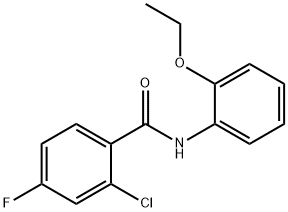 2-chloro-N-(2-ethoxyphenyl)-4-fluorobenzamide Struktur