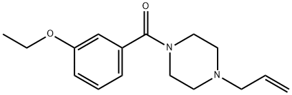 (3-ethoxyphenyl)-(4-prop-2-enylpiperazin-1-yl)methanone Struktur