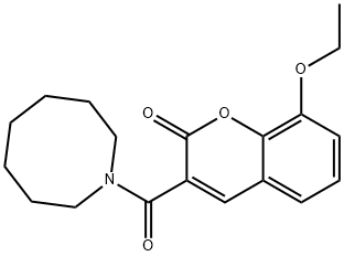 3-(azocane-1-carbonyl)-8-ethoxychromen-2-one Struktur