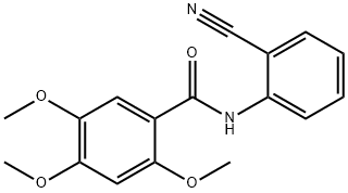 N-(2-cyanophenyl)-2,4,5-trimethoxybenzamide Struktur