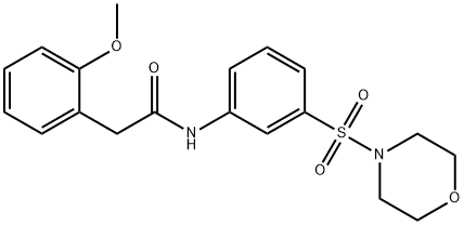 2-(2-methoxyphenyl)-N-(3-morpholin-4-ylsulfonylphenyl)acetamide Struktur