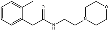 2-(2-methylphenyl)-N-(2-morpholin-4-ylethyl)acetamide Struktur