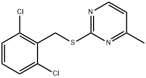 2-[(2,6-dichlorophenyl)methylsulfanyl]-4-methylpyrimidine Struktur