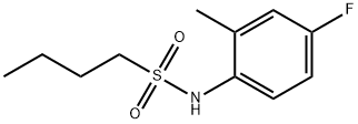 N-(4-fluoro-2-methylphenyl)butane-1-sulfonamide Struktur