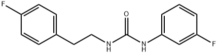 1-(3-fluorophenyl)-3-[2-(4-fluorophenyl)ethyl]urea Struktur