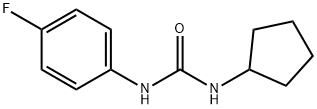 1-cyclopentyl-3-(4-fluorophenyl)urea Struktur