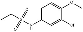 N-(3-chloro-4-methoxyphenyl)ethanesulfonamide Struktur