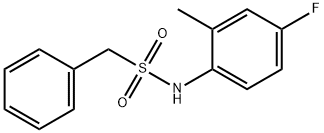 N-(4-fluoro-2-methylphenyl)-1-phenylmethanesulfonamide Struktur