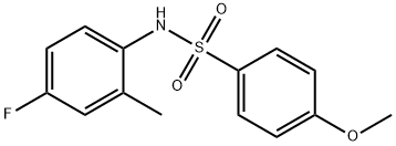 N-(4-fluoro-2-methylphenyl)-4-methoxybenzenesulfonamide Struktur