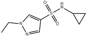 N-cyclopropyl-1-ethylpyrazole-4-sulfonamide Struktur