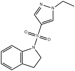 1-(1-ethylpyrazol-4-yl)sulfonyl-2,3-dihydroindole Struktur