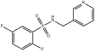 2,5-difluoro-N-(pyridin-3-ylmethyl)benzenesulfonamide Struktur