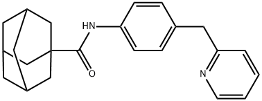 N-[4-(pyridin-2-ylmethyl)phenyl]adamantane-1-carboxamide Struktur