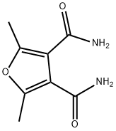 2,5-dimethylfuran-3,4-dicarboxamide Struktur