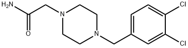 2-[4-[(3,4-dichlorophenyl)methyl]piperazin-1-yl]acetamide Struktur