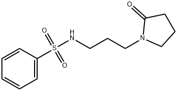 N-[3-(2-oxopyrrolidin-1-yl)propyl]benzenesulfonamide Struktur