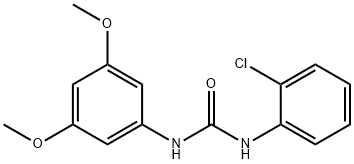 1-(2-chlorophenyl)-3-(3,5-dimethoxyphenyl)urea Struktur