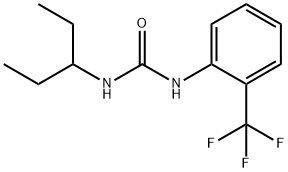 1-pentan-3-yl-3-[2-(trifluoromethyl)phenyl]urea Struktur