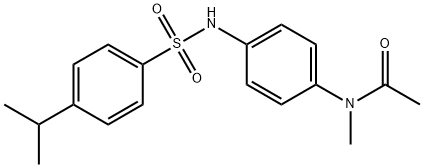 N-methyl-N-[4-[(4-propan-2-ylphenyl)sulfonylamino]phenyl]acetamide Struktur