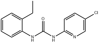 1-(5-chloropyridin-2-yl)-3-(2-ethylphenyl)urea Struktur