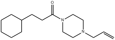 3-cyclohexyl-1-(4-prop-2-enylpiperazin-1-yl)propan-1-one Struktur