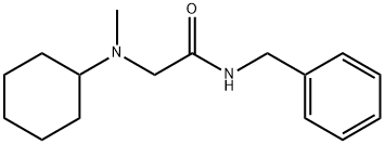 N-benzyl-2-[cyclohexyl(methyl)amino]acetamide Struktur