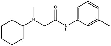 2-[cyclohexyl(methyl)amino]-N-(3-methylphenyl)acetamide Struktur