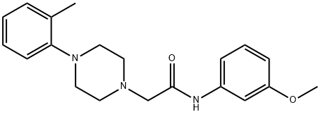 N-(3-methoxyphenyl)-2-[4-(2-methylphenyl)piperazin-1-yl]acetamide Struktur