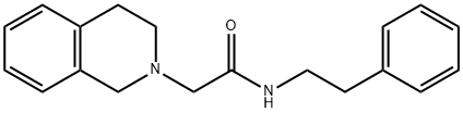 2-(3,4-dihydro-1H-isoquinolin-2-yl)-N-(2-phenylethyl)acetamide Struktur