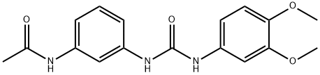 N-[3-[(3,4-dimethoxyphenyl)carbamoylamino]phenyl]acetamide Struktur