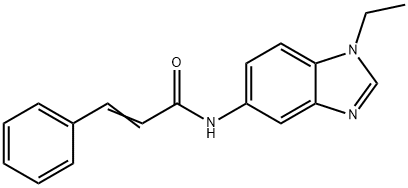 (E)-N-(1-ethylbenzimidazol-5-yl)-3-phenylprop-2-enamide Struktur