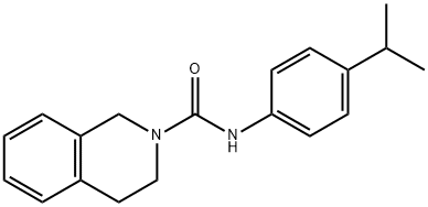 N-(4-propan-2-ylphenyl)-3,4-dihydro-1H-isoquinoline-2-carboxamide Struktur