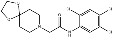 2-(1,4-dioxa-8-azaspiro[4.5]decan-8-yl)-N-(2,4,5-trichlorophenyl)acetamide Struktur