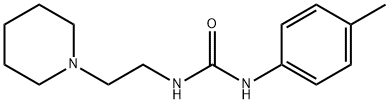 1-(4-methylphenyl)-3-(2-piperidin-1-ylethyl)urea Struktur