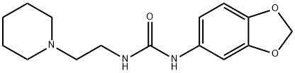 1-(1,3-benzodioxol-5-yl)-3-(2-piperidin-1-ylethyl)urea Struktur