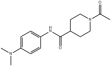 1-acetyl-N-[4-(dimethylamino)phenyl]piperidine-4-carboxamide Struktur