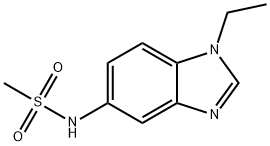 N-(1-ethylbenzimidazol-5-yl)methanesulfonamide Struktur