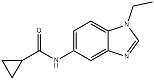 N-(1-ethylbenzimidazol-5-yl)cyclopropanecarboxamide Struktur