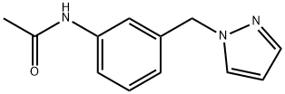 N-[3-(pyrazol-1-ylmethyl)phenyl]acetamide Struktur