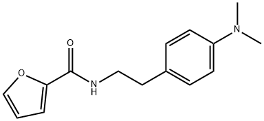 N-[2-[4-(dimethylamino)phenyl]ethyl]furan-2-carboxamide Struktur